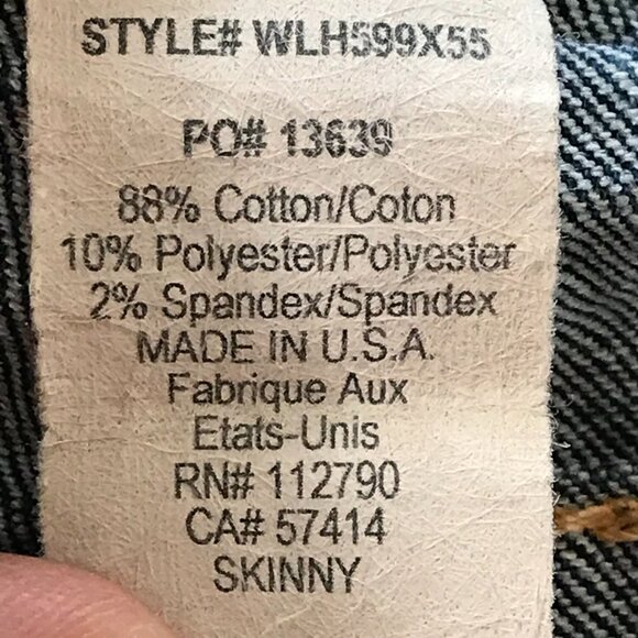 True Religion World Tour Skinny Jeans Women 27 Blue Mid Rise Flip Pocket Denim 1 - Picture 13 of 13